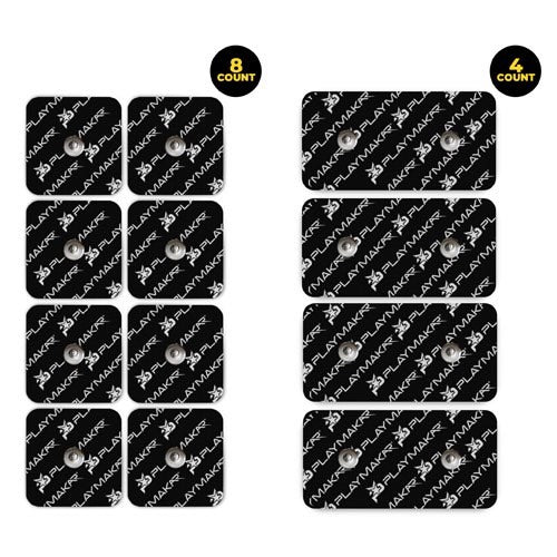 Playmakar SPORT Replacement Pads (Large & Small) | TENS EMS Muscle Stimulator Pads