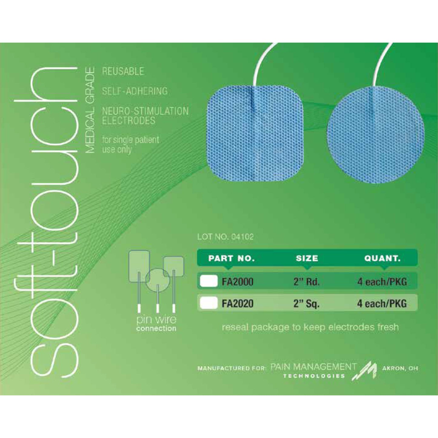 Soft-Touch Medical Grade Electrodes | Pads for TENS Unit