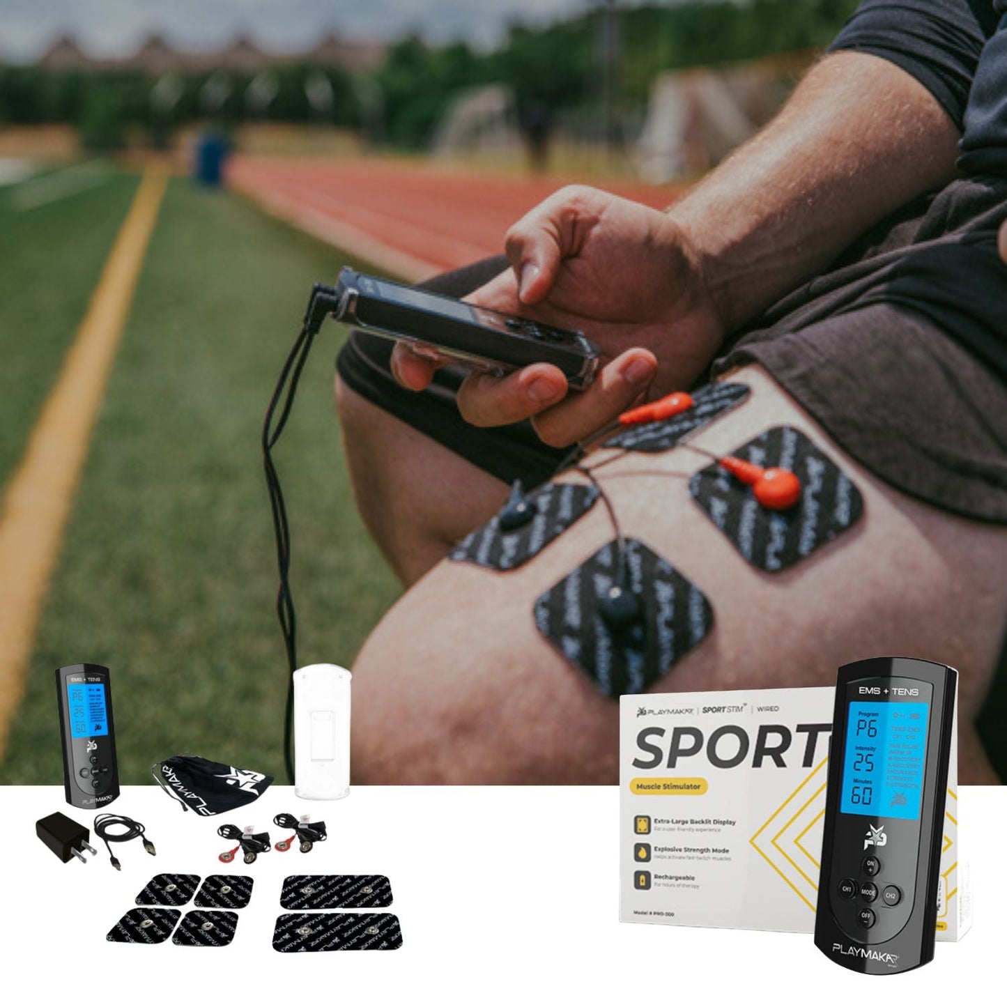 Playmakar SPORT | TENS EMS Muscle Stimulator