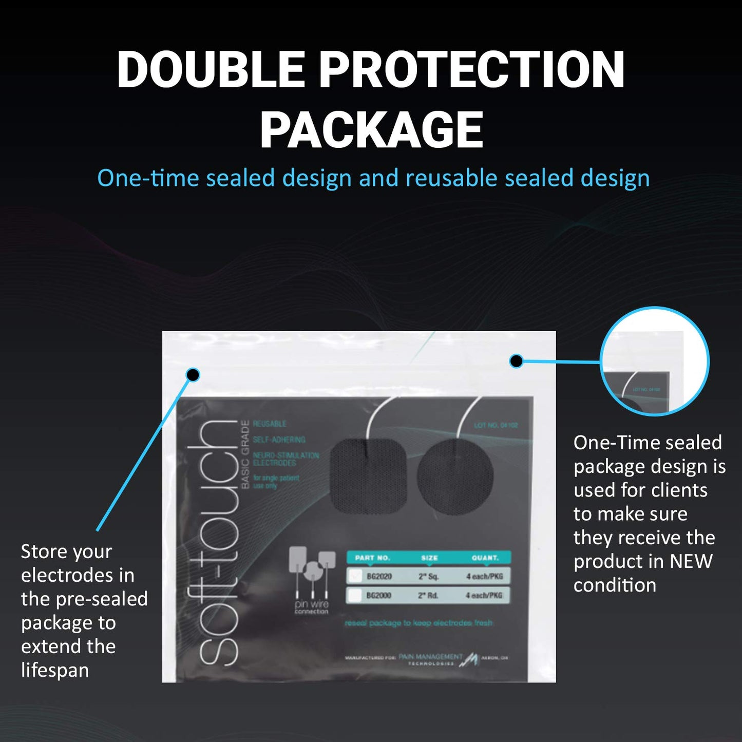 Soft-Touch Basic Electrodes | TENS EMS Electrodes