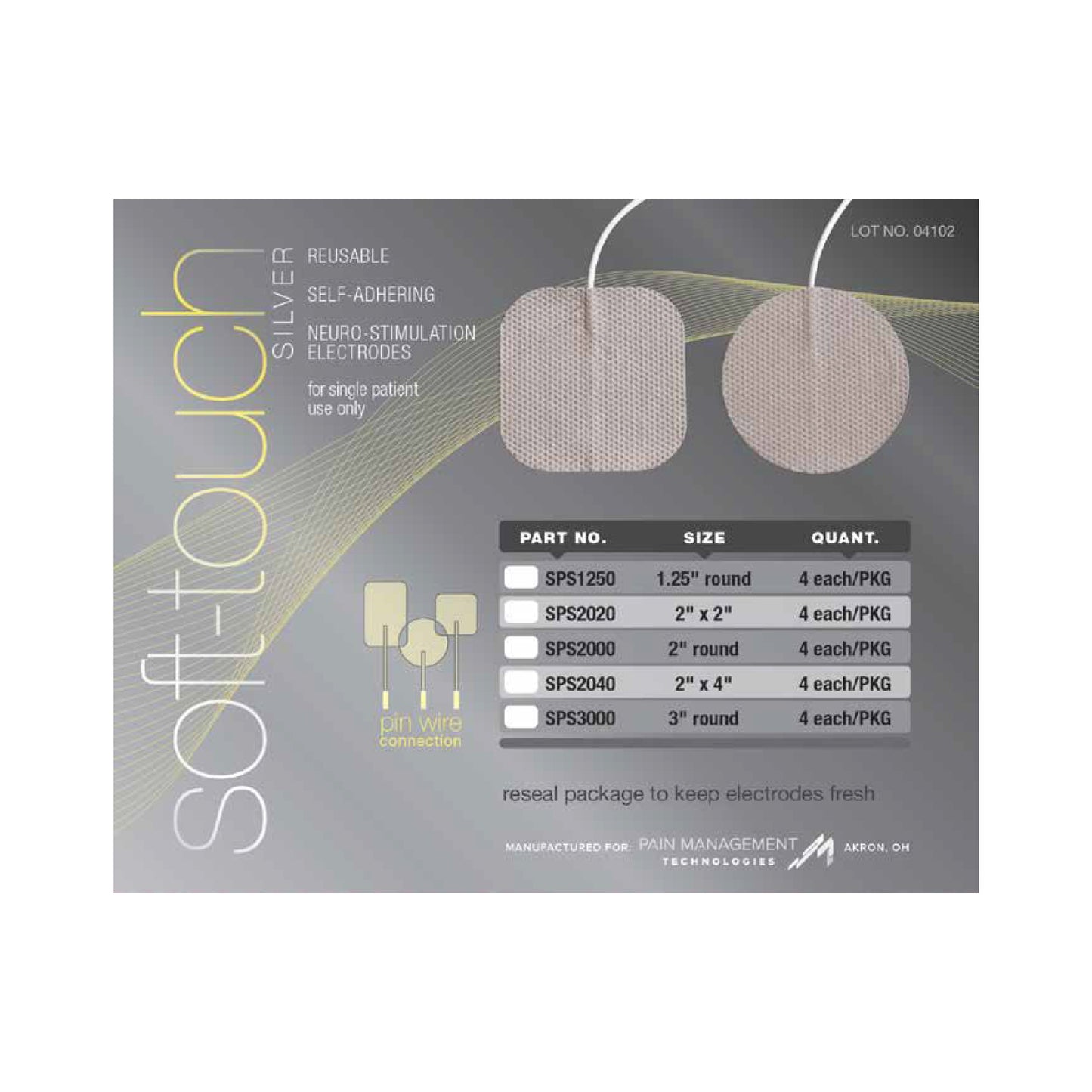Soft-Touch Silver Electrodes | TENS Machine Accessories